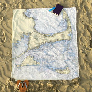 Nautical Chart Blanket, Locations in Massachusetts