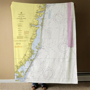 Nautical Chart Blanket, Locations in New Jersey