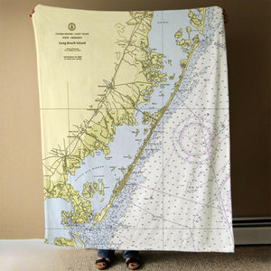 Nautical Chart Blanket, Locations in New Jersey