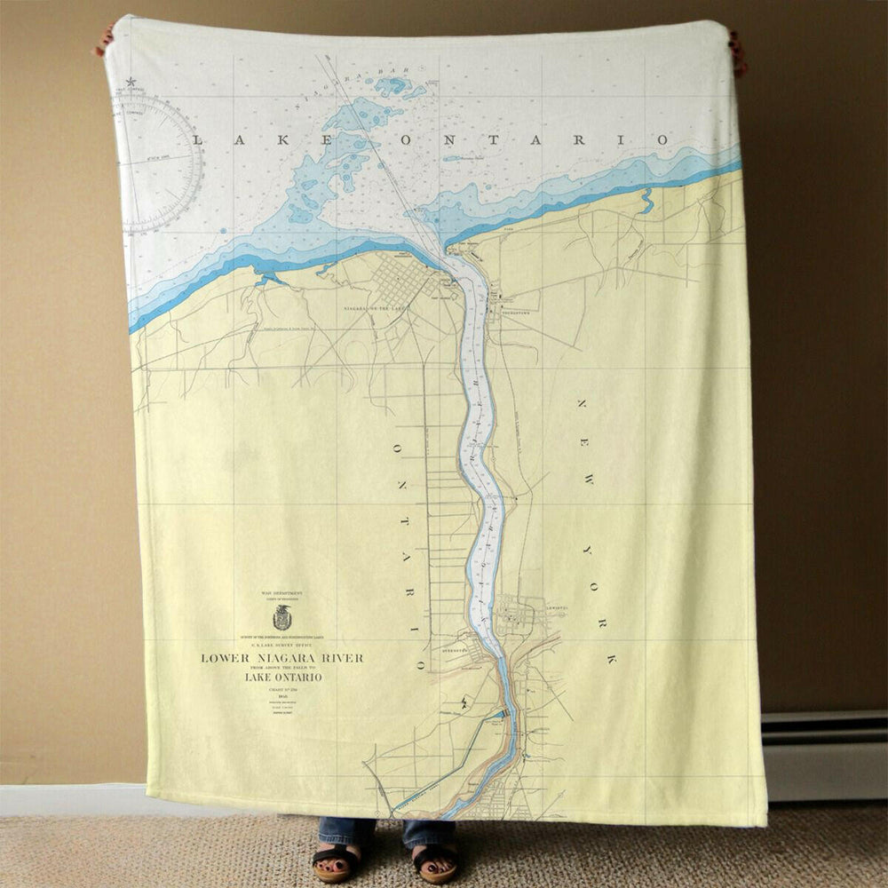 Nautical Chart Blanket, Locations in New York