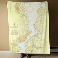Thumbnail for Nautical Chart Blanket, Locations in New York