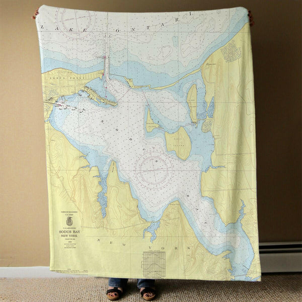 Nautical Chart Blanket, Locations in New York
