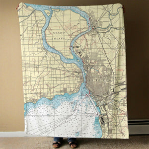 Nautical Chart Blanket, Locations in New York