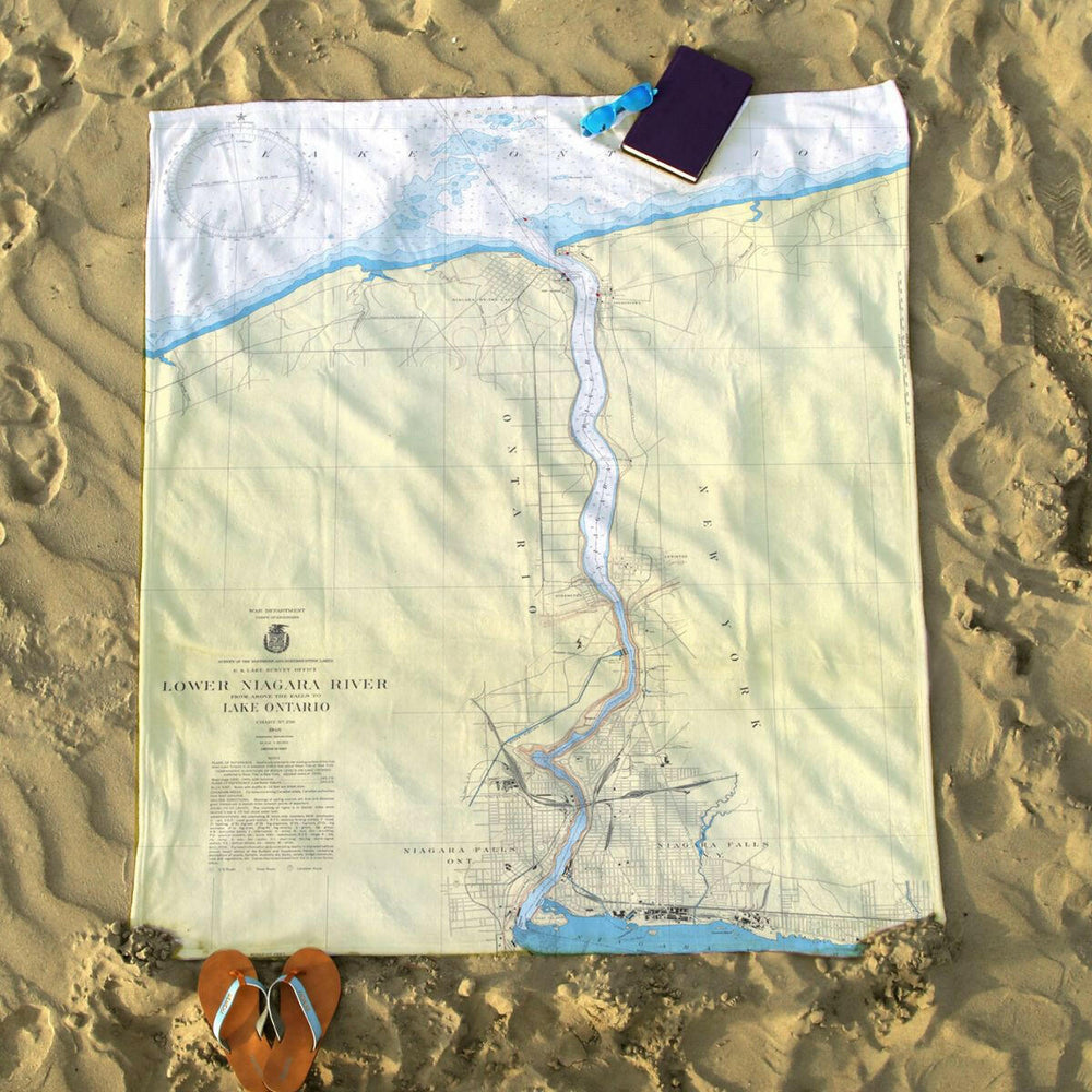 Nautical Chart Blanket, Locations in New York