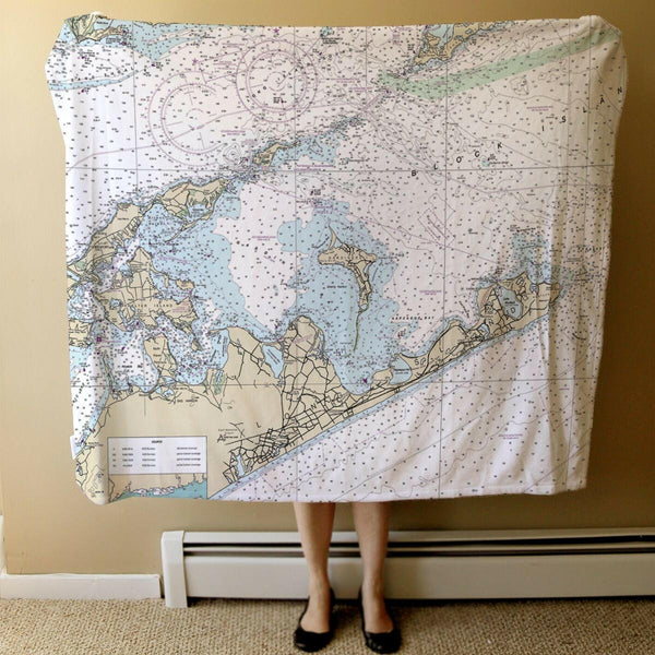 Nautical Chart Blanket, Locations in New York