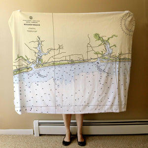 Nautical Chart Blanket, Locations in North Carolina