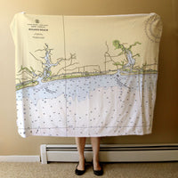 Thumbnail for Nautical Chart Blanket, Locations in North Carolina