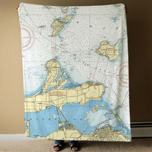 Nautical Chart Blanket, Locations in Ohio