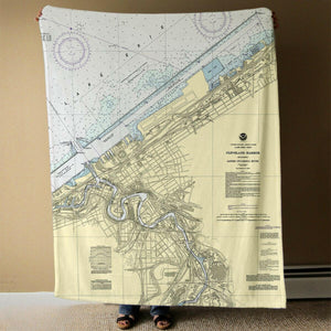Nautical Chart Blanket, Locations in Ohio
