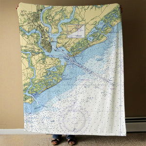 Nautical Chart Blanket, Locations in South Carolina
