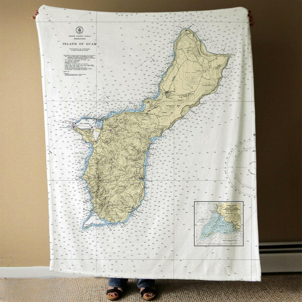 Nautical Chart Blanket, Special Territories