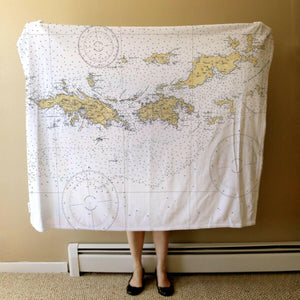 Nautical Chart Blanket, Special Territories
