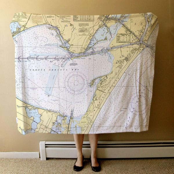 Nautical Chart Blanket, Locations in Texas