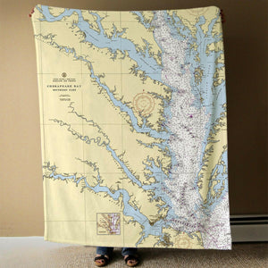 Nautical Chart Blanket, Locations in Virginia
