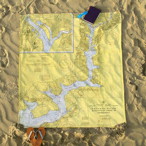 Nautical Chart Blanket, Locations in Virginia