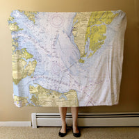 Thumbnail for Nautical Chart Blanket, Locations in Virginia