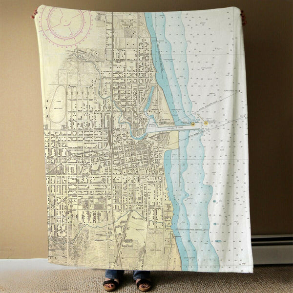Nautical Chart Blanket, Locations in Washington