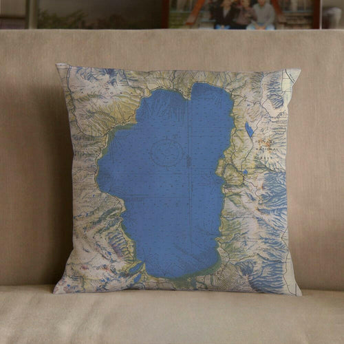 Nautical Chart Pillow, Locations in California