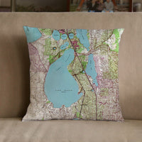 Thumbnail for Nautical Chart Pillow, Locations in Florida