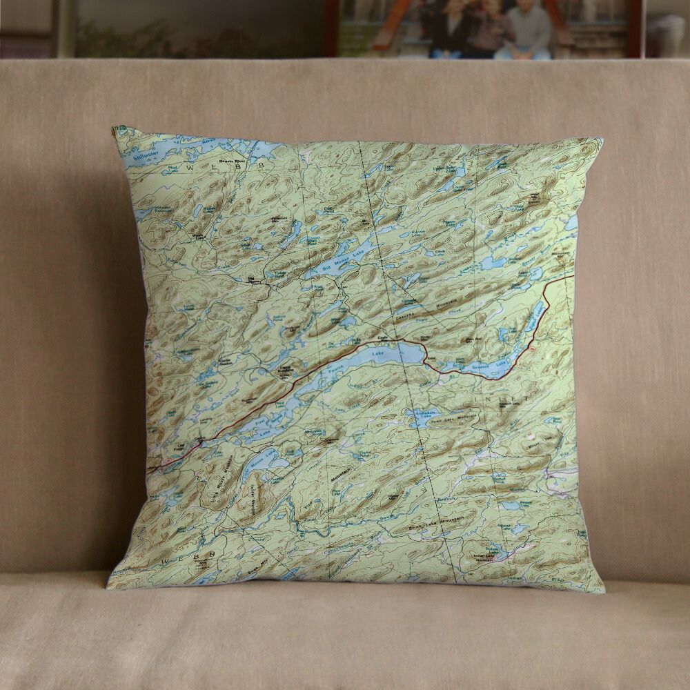 Nautical Chart Pillow, Locations in New York