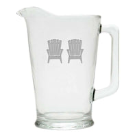 Thumbnail for Personalized Glass Pitcher, Choose from 5 Nautical Designs Serving Pitchers & Carafes Nautical Living Chair  