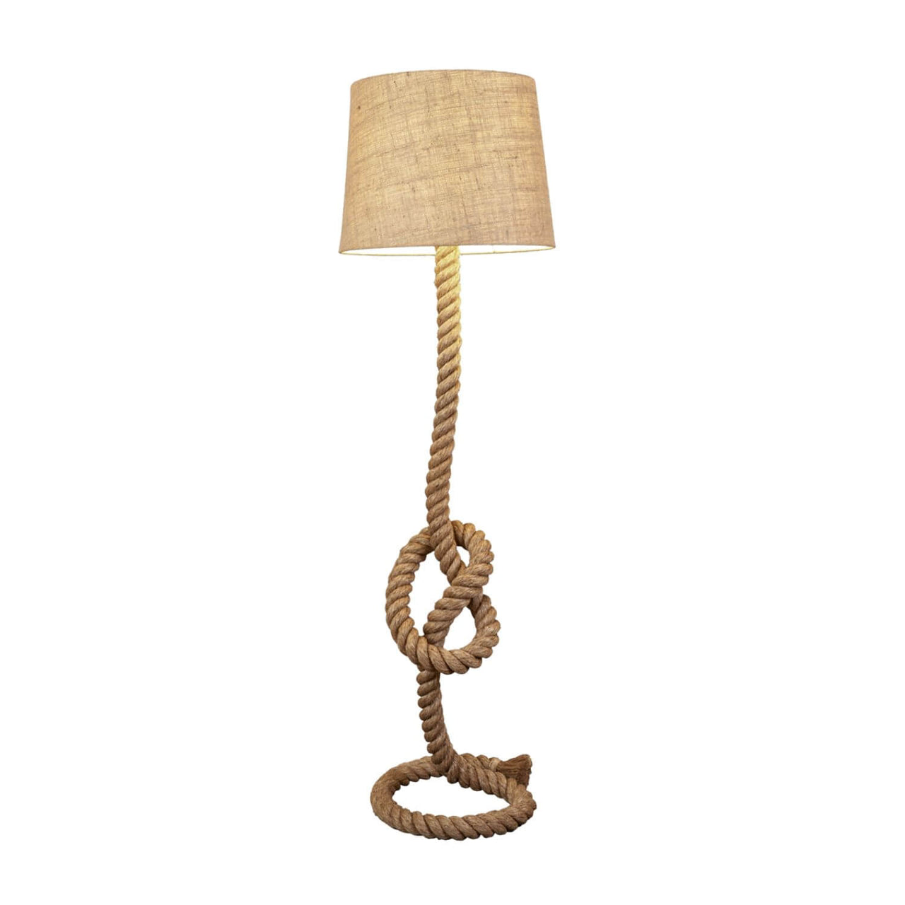 Nautical Knot Rope Floor Lamp, 63"