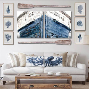 Nautical Octopus Pillow Set, Set of 2