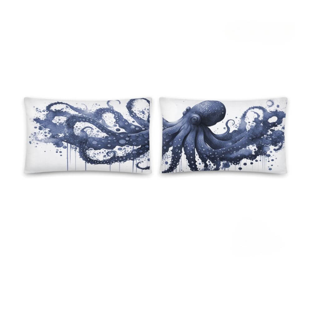 Nautical Octopus Pillow Set, Set of 2