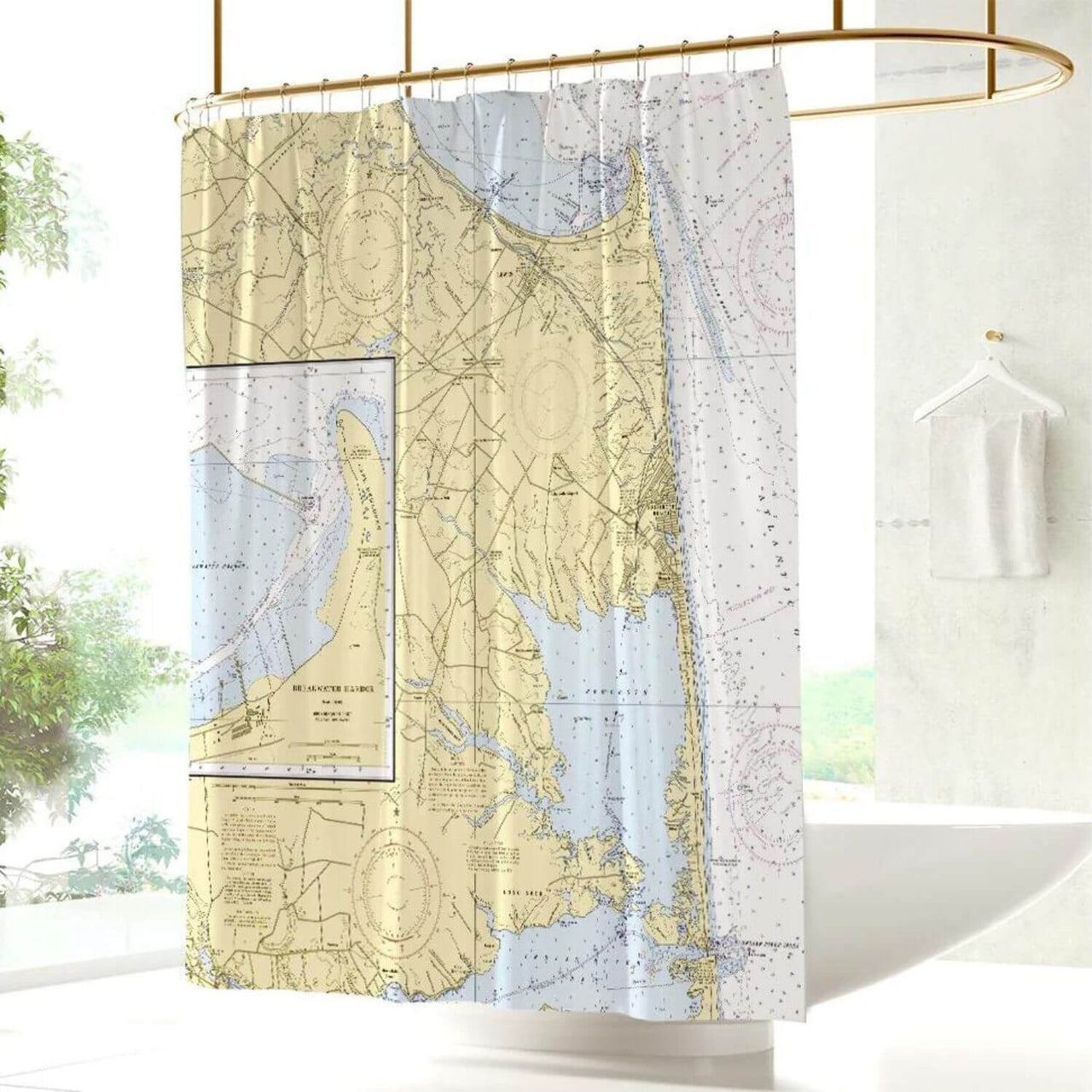 Nautical Chart Curtains, Locations in Delaware