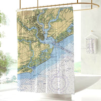Thumbnail for Nautical Chart Shower Curtains, South Carolina Coastal Maps