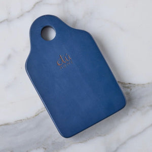 Navy Blue Dutch Cheese Board with Spreader Set, 8" x 5" Coastal Gift