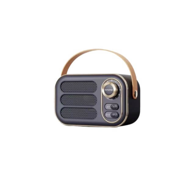 Navy Retro Wireless Speaker, 4" x 3"