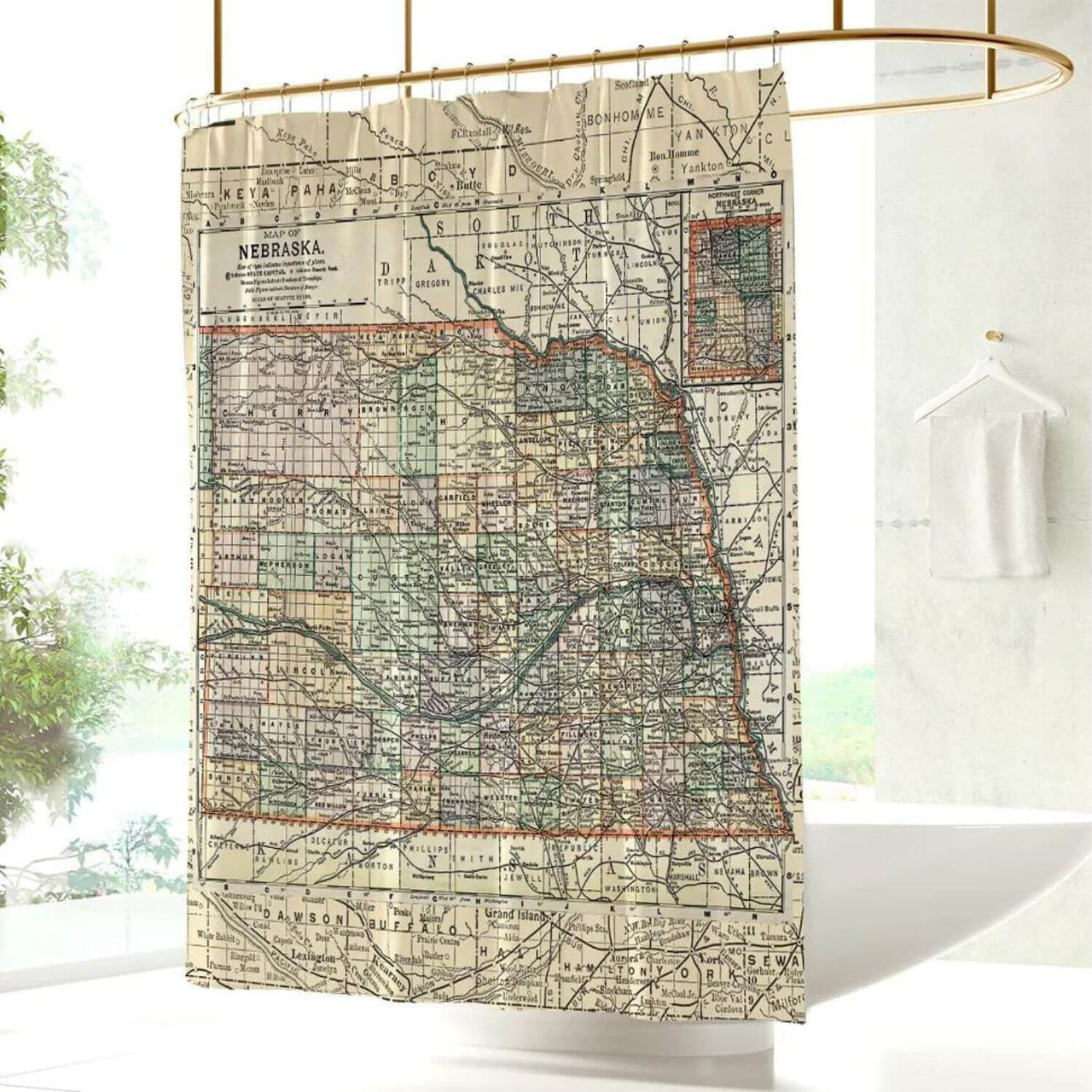 Nautical Chart Curtains, Locations in New Jersey