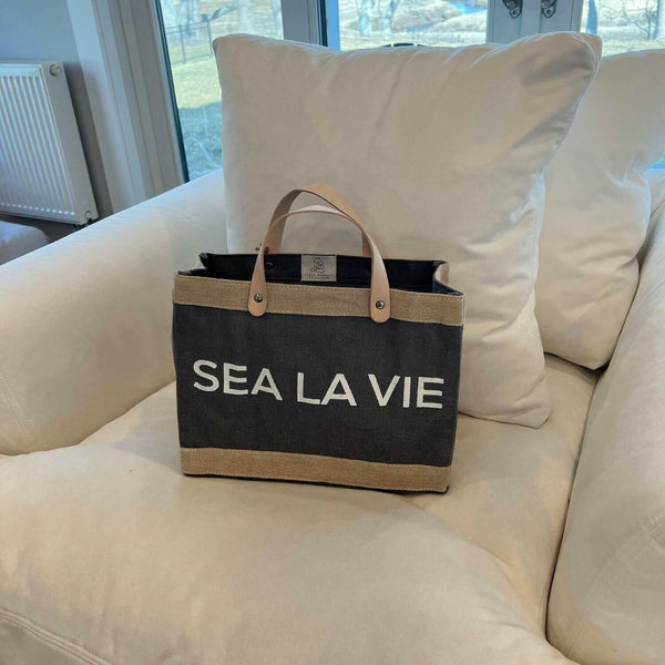 Newport Mini Market Tote in Gray, Sea La Vie