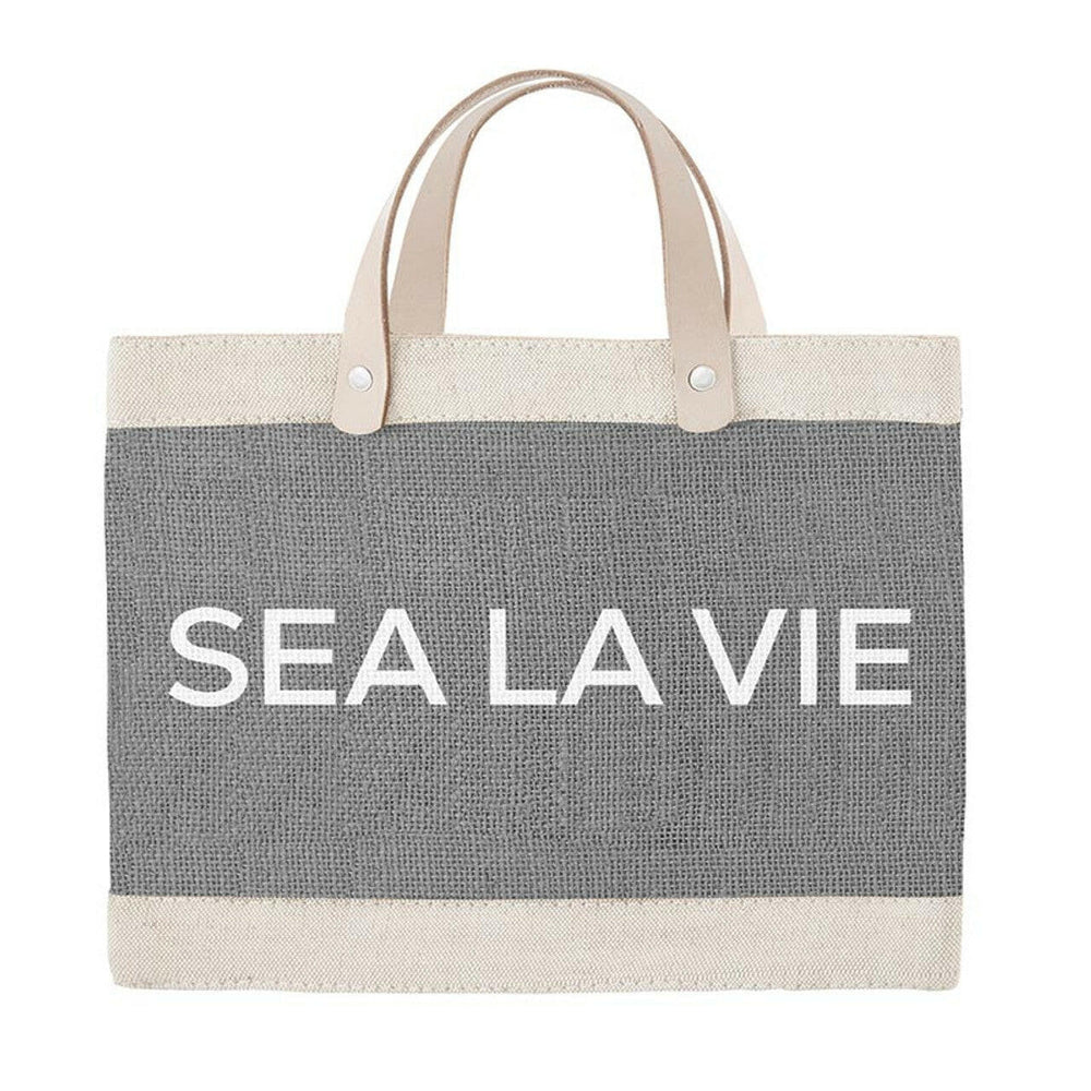 Newport Mini Market Tote in Gray, Sea La Vie