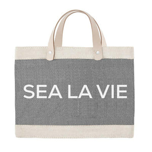 Newport Mini Market Tote in Gray, Sea La Vie