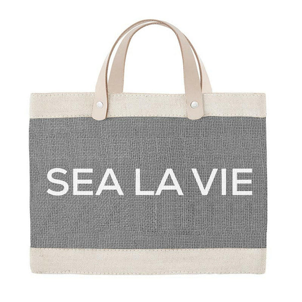 Newport Mini Market Tote in Gray, Sea La Vie