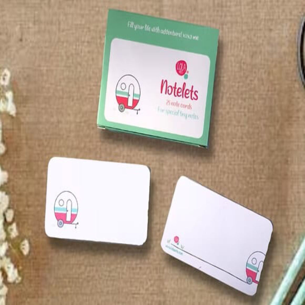 Camper Notelets | Coastal Stationery Set for Travel Lovers