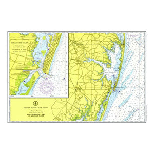 Nautical Chart Placemats, Locations in Maryland