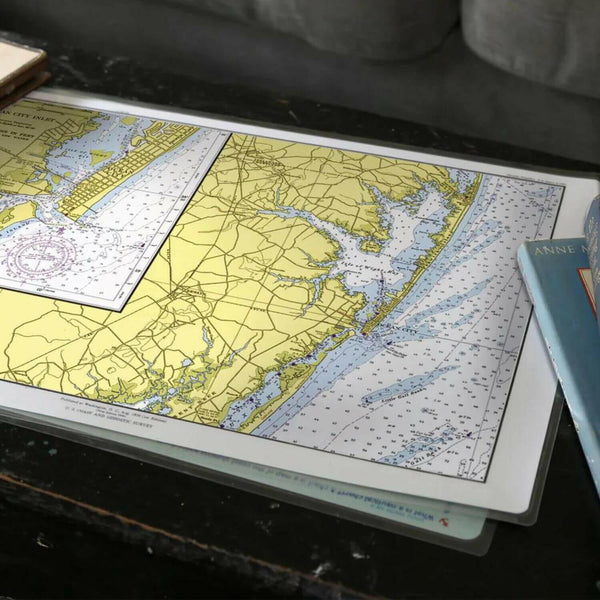 Nautical Chart Placemats, Locations in Maryland