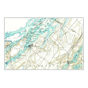 Nautical Chart Placemats, Locations in Connecticut