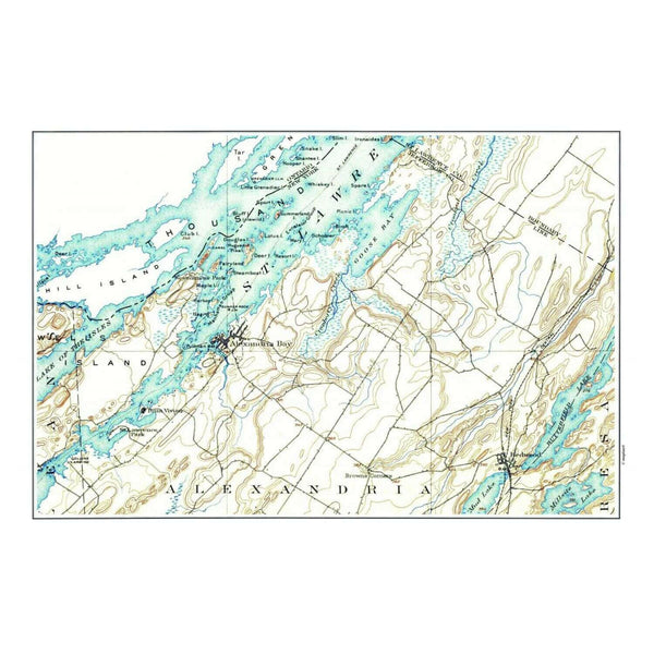 Nautical Chart Placemats, Locations in Connecticut