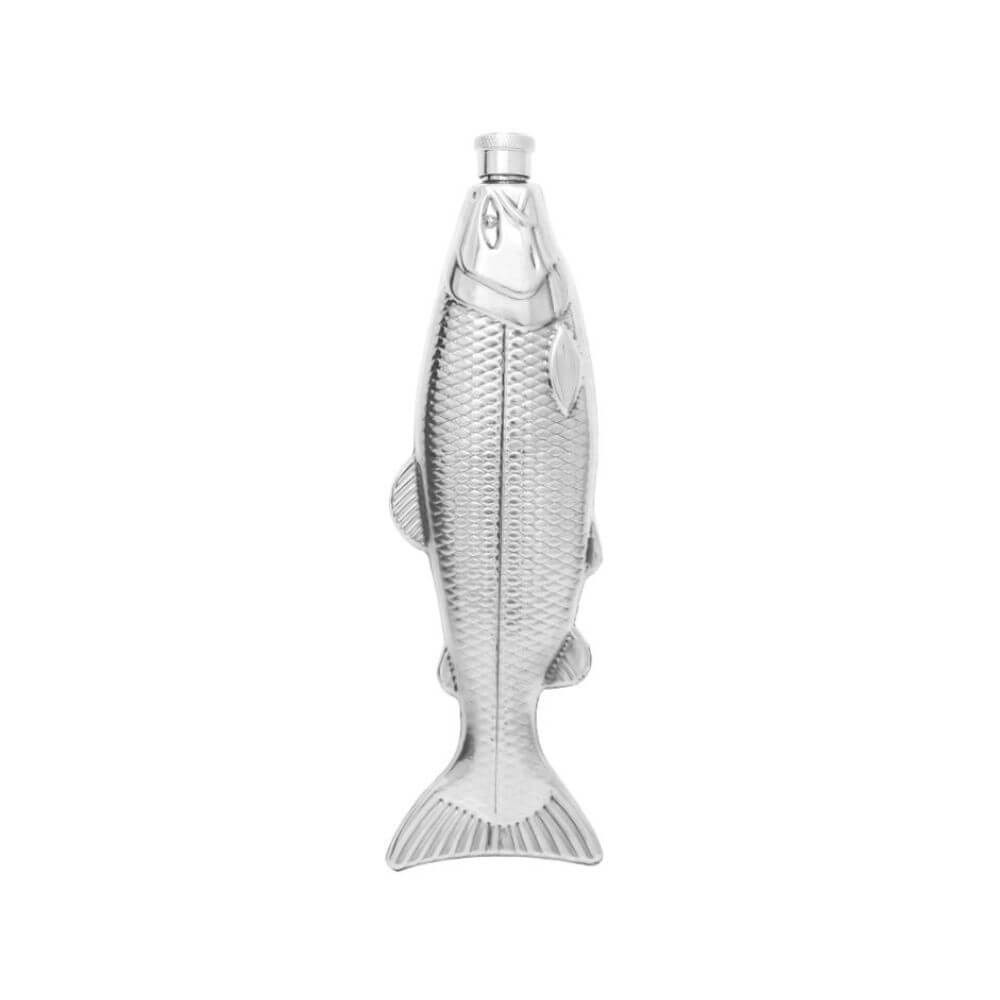 Drink Like a Fish Flask, Stainless Steel, 4 oz