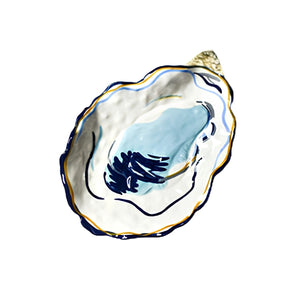 Oyster Catchall Dish, Ceramic Jewelry Holder, Coastal Ring Dish, Decorative Soap Dish, Oyster Home Decor