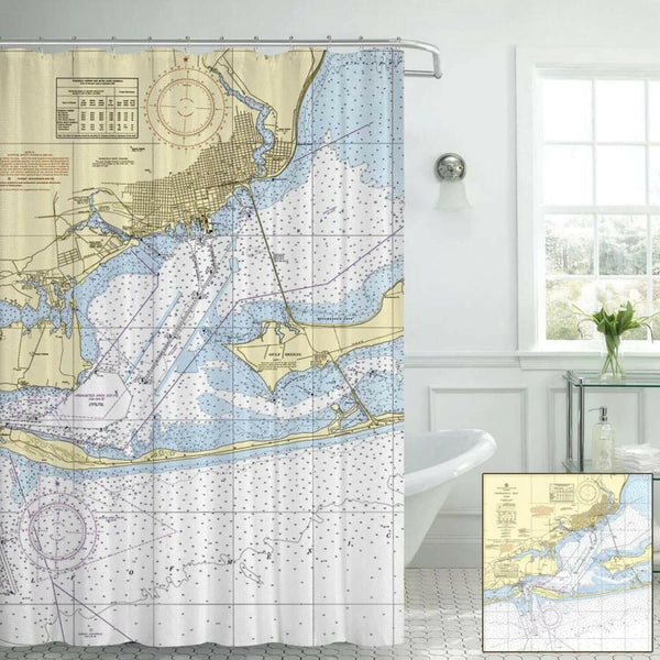 Nautical Chart Curtains, Locations in Florida
