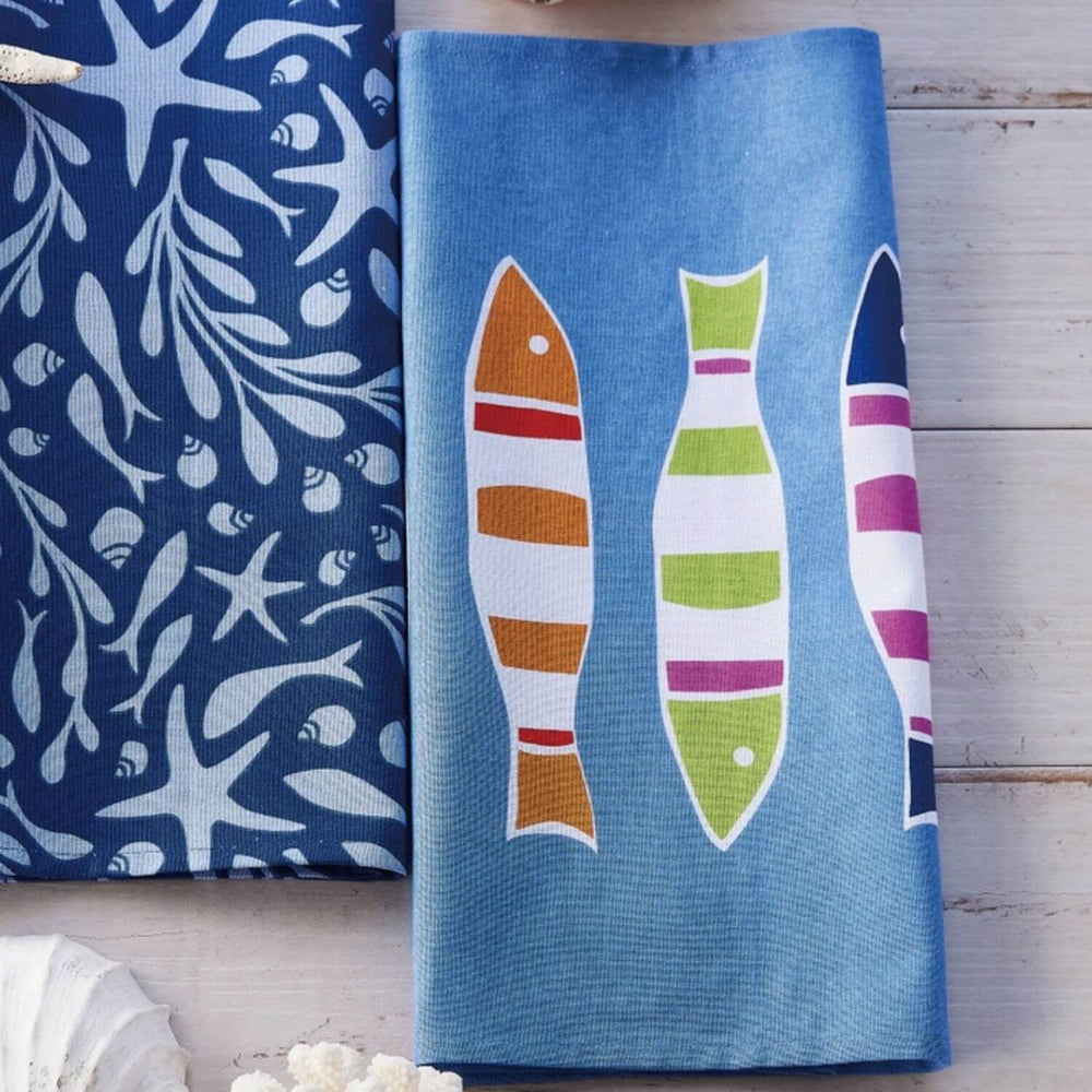Picket Fish Kitchen Towel – Kate Nelligan Coastal Collection