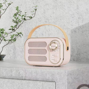 Pink Retro Wireless Speaker, 4" x 3"