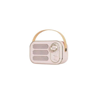 Pink Retro Wireless Speaker, 4" x 3"