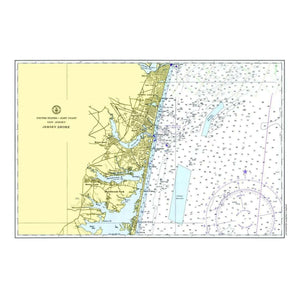 Nautical Chart Placemats, Locations in New Jersey