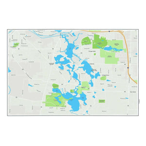 Nautical Chart Placemats, Locations in Ohio